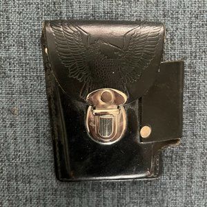 Leather Cigarette & Lighter Holder